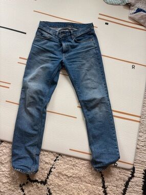 Nudie Jeans Slim Straight Blue Denim Jeans